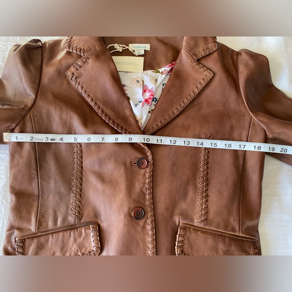 Sundance Annie Belle Leather Blazer - Picture 10 of 16